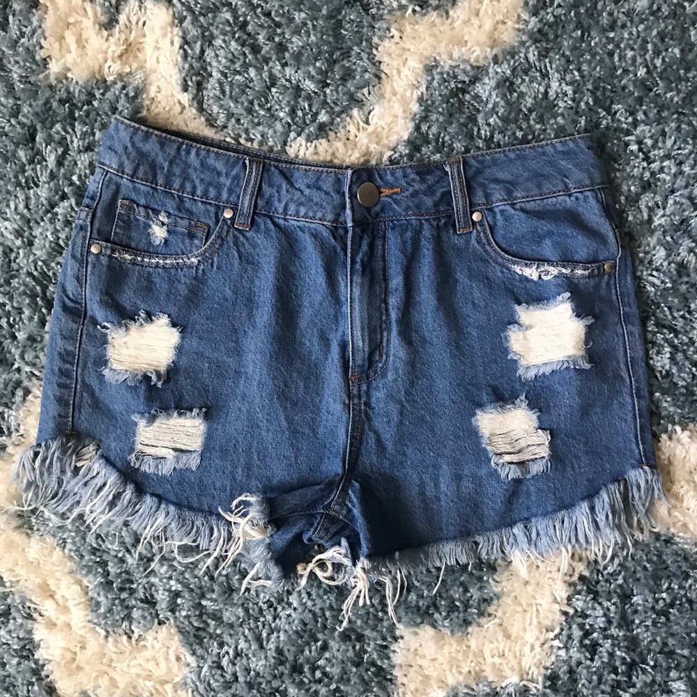 Gianni Bini Distressed Shorts